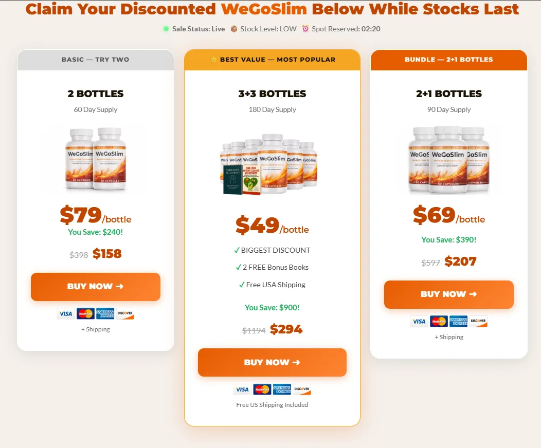 3 Days WeGoSlim Offer
