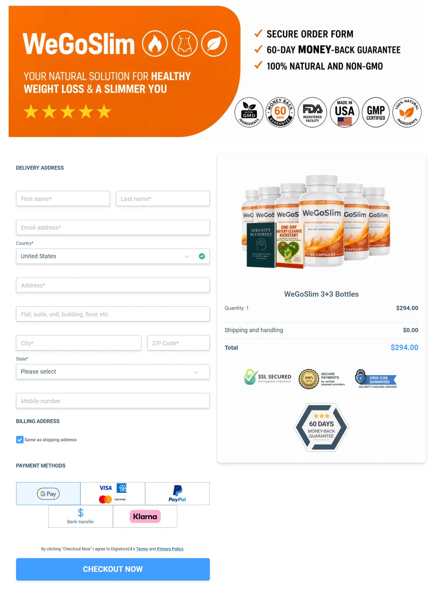 WeGoSlim order